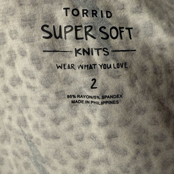 TORRID WOMEN’S SWING CAMI TOP LIGHTENING BOLTS LEOPARD PRINT SIZE 2X - Picture 7 of 7